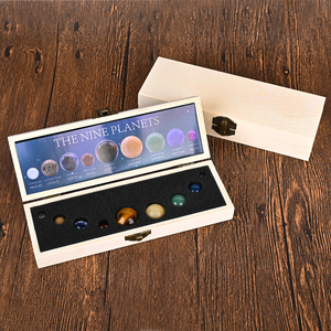 <span class=keywords><strong>Esfera</strong></span> de Cristal Curativa de Piedras Preciosas Naturales, Precio de Fábrica, Venta Caliente, Bola de Cristal de los Nueve Planetas, Caja para Regalo - Product Image 1