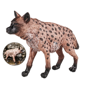 El modelo de animal sólido para niños yxs simula el juguete del zoológico hiena manchada Coyote <span class=keywords><strong>africano</strong></span> - Product Image 1