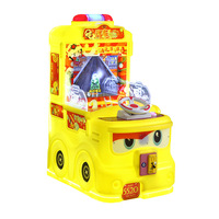 Machine d'arcade de divertissement pour enfants, à pièces, double joueur, avec plusieurs jeux : tir, course automobile, matériel en PP+ABS