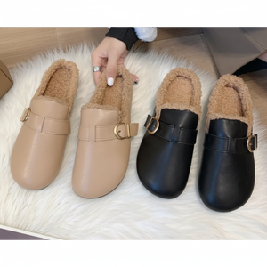 LK307 mocassini da giorno comodi in pelliccia invernale a 2 colori - Product Image 1