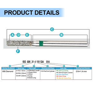 ישירות מבית חרושת <span class=keywords><strong>fg</strong></span> עמיד TR-13 יהלומים מכשירים כירורגיים לרפואת שיניים מקור כוח עשוי פלדה ומתכת - Product Image 4
