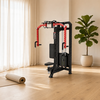 Machine de musculation professionnelle réglable pour press à la poitrine, exercices de détente dorsale et de détente pectorale, en acier robuste pour l'entraînement