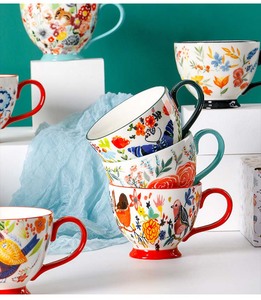 Tazas <span class=keywords><strong>de</strong></span> Café <span class=keywords><strong>de</strong></span> Cerámica Vintage con Diseño Floral Primaveral, Aptas <span class=keywords><strong>para</strong></span> Lavavajillas y Microondas, Regalos <span class=keywords><strong>para</strong></span> <span class=keywords><strong>el</strong></span> <span class=keywords><strong>Día</strong></span> <span class=keywords><strong>de</strong></span> la Madre (Encantadoras) - Product Image 4