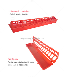 Mangeoire en Plastique YYB LMB01 Rouge pour Poussins et Pigeons d'Élevage, 28 Trous - Product Image 4