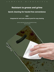 Paravent portable pour réchaud à gaz de camping, protection coupe-vent pour réchaud à gaz d'extérieur - Product Image 4