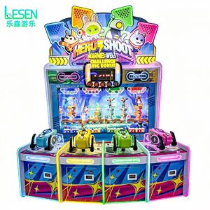 Machine d'arcade à monnayeur à faible entretien, 4 stations de tir de balles, avec système de rédemption de tickets, pour centres de jeux à fort trafic - Product Image 1