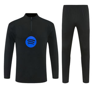 Traje de Entrenamiento de Manga Larga Otoño-Invierno, Media Cremallera, Jersey del Barcelona 25/26, Transpirable, Ropa de Fútbol para Competiciones de Clubes Europeos - Product Image 1