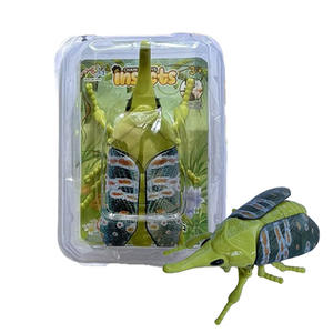 Jouet insecte réaliste en forme de <span class=keywords><strong>scarabée</strong></span> électroplaqué avec chaîne, modèle éducatif pour enfants, cadeau - Product Image 4
