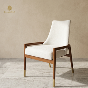 Modern Ergonomic Wood Dining Blake Armchair with <b>Backrest</b> and Stable Design for Home Office & Apartment Use - Product Image 3