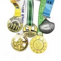 Médailles et trophées avec boîte, moulage sous pression, sport, natation, marathon, karaté, course, médaillons en métal, médailles personnalisées