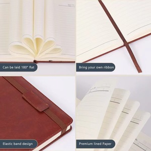 A5 Custom Logo Notebook High Quality Personalized Promotional Notepad <strong>Journal</strong> with Hardcover PU Leather Cover Sewing Binding - Product Image 3