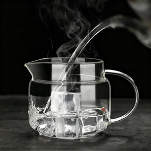 Teiera in Vetro Borosilicato Premium, Disponibile in 3 Misure, Resistente al Calore con Filtro in Acciaio Inox e Coperchio - Product Image 5