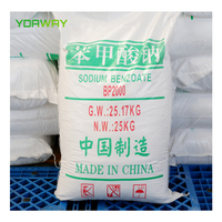 Benzoate de sodium de qualité alimentaire en poudre CAS 532-32-1, conservateur, régulateur d'acidité, sac de 25 kg pour la transformation alimentaire