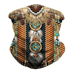 Foulards africains Bawal instantanés inspirés du voile, turban, bandana, foulards soyeux à imprimé oiseaux - Product Image 1