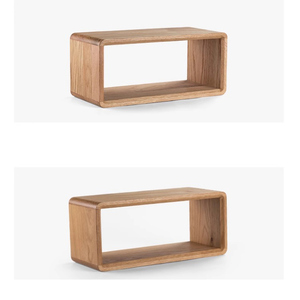 Rắn màu đen Walnut treo tường kệ đa mục đích lưu trữ tổ chức cho nghiên cứu phòng khách. Trưng bày sách cây & trang trí - Product Image 4