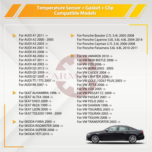 Sensor de temperatura del refrigerante del motor 06A919501A sin junta tórica para Audi A3 A4 A5 A6 VW GOLF <span class=keywords><strong>Seat</strong></span> Skoda 06A919501 06A 919 501A 06A 919 501 - Product Image 6