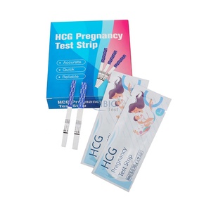 Bandelettes <span class=keywords><strong>de</strong></span> test <span class=keywords><strong>de</strong></span> <span class=keywords><strong>grossesse</strong></span> HCG en gros, détection rapide, avec marquage CE et 510K Clia Waived, kit <span class=keywords><strong>de</strong></span> test rapide - Product Image 3