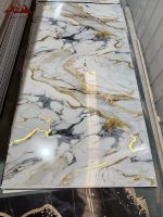 Panel de pared de losa de mármol UV de PVC de Alta Luz Wayon, tablero UV de 1220*2440*3mm para decoración interior y exterior, geométrico para apartamentos y casas