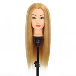 Apprenti modèle de tête pratique la coupe de cheveux qui peut être permanente, teinte et blanchie pour le style, têtes de modèle - Product Image 4