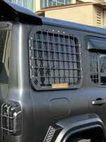 Protection latérale de fenêtre en aluminium CNC pour TANK 300 2020+ |   Finition noire brillante pour tout-terrain |   Accessoire extérieur durable pour 4x4, installation facile