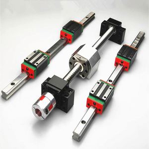 Riel Lineal CNC de Alta Precisión con Rodamiento y Motor, Guía Deslizante de Acero Cromado - NICE HGR20R, 1.5 Años de Garantía, 0.3 kg - Product Image 2