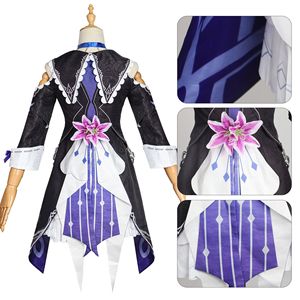 Jeu Honkai: Star Rail Cosplay <span class=keywords><strong>Herta</strong></span> Cosplay Costume Comic Black Punk Lolita Dress Cosplay Costume Halloween Party Outfit Women - Product Image 3