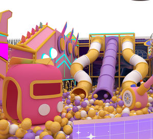 معدات ملعب داخلي تجاري للأطفال، مركز ترفيهي تفاعلي مخصص بألوان متنوعة، قلعة مرحة كبيرة للأطفال - Product Image 5