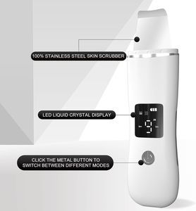 Esfoliador <span class=keywords><strong>Facial</strong></span> de Aço Inoxidável Removedor de Cravos 4 Modos Elétrico Portátil Ion Import EMS Máquina de Esfoliação <span class=keywords><strong>Facial</strong></span> Sonic - Product Image 5
