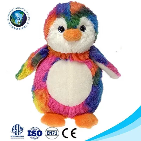 Colorful penguin plush toy to kids CE/ASTM standard Petty plush stuffed soft toy penguin