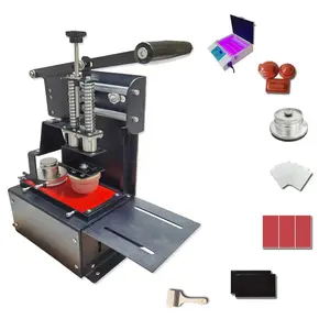 Máquina de impressão manual da almofada da cor pequena com operação simples