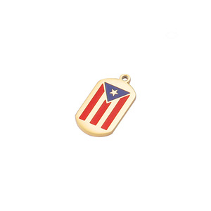 Llavero de Metal de aleación de Zinc cuadrado y Rectangular de diseño, accesorios de llavero de recuerdo turístico nacional de moda - Product Image 5