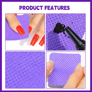 200 Almohadillas Cuadradas Sin Pelusa para Limpiar Pegamento de Pestañas, Toallitas para Botellas de Pegamento de Extensión de Pestañas, Paño de Algodón para Remover Gel de Manicura - Product Image 4