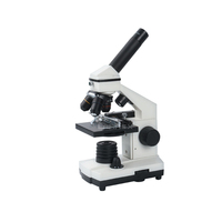STEM 64X-640X LED Light HD Optical Biological Student Educational Monocular Microscope Kit for School Kids Science Lab