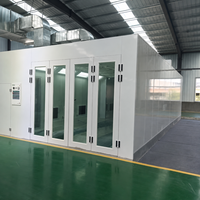Solution tout-en-un Premium : Cabines de peinture électriques pour voitures 53 kW 80 ° Cabine de peinture professionnelle C avec station de chauffage quantique à triple tête avancée