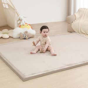 High Quality Flannel Non-Slip Thick High Density <b>Foam</b> Crawling Rug for Infants Non-Toxic Foldable Kids Indoor Tatami <b>Play</b> Mat - Product Image 1