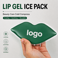 Compresse de gel PVC réutilisable de qualité médicale, confortable, en forme de lèvre, pour le froid et le chaud, pour soulager les gonflements, les ecchymoses et la douleur après injection de produits de comblement des lèvres