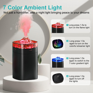 Nouveau diffuseur de parfum portable USB pour voiture, diffuseur d'huiles essentielles, mini humidificateur, diffuseur d'arômes volcan - Product Image 4