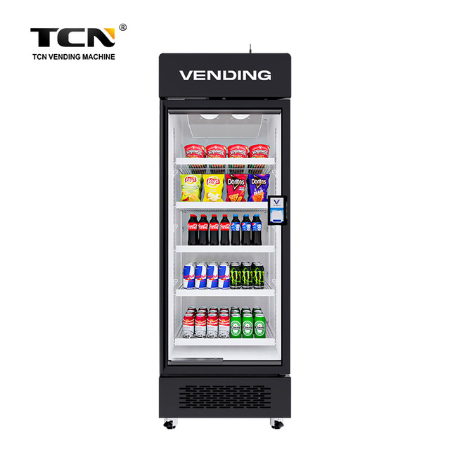 TCN AI Smart Fridge Beverage Vending Machine Refrigerator 24/7 Drink Locker with Remote Monitoring US Warehouse Ships in 3 Days