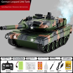 Tank télécommandé grandeur nature avec effets lumineux, sonores, fumigènes et bombes à eau, pour batailles multijoueurs infrarouges. - Product Image 5