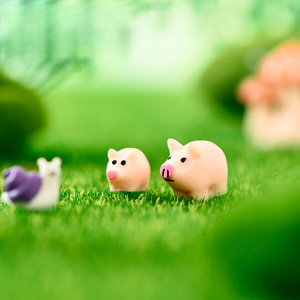 Ornements décoratifs micro-paysagers en mousse Weij, matériaux DIY pour figurines de cochonnes et petites poupées, vente en gros, faits à la main - Product Image 4
