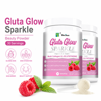 Poudre de beauté Gluta Glow pour un éclat quotidien de la peau, soin hydratant, fabrication OEM ODM, étiquette privée, approvisionnement en gros