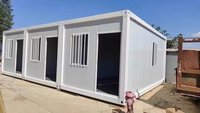 Casa Contenedor Desmontable de Panel MGO Ignífugo de 20 pies con Aislamiento de Lana de Roca con Clasificación A1 para la Construcción de Campamentos de Alta Seguridad