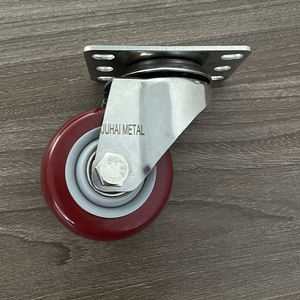 Precio de fábrica 3/4/5 pulgadas 80/110/130kg estilo JC PU rueda giratoria y rueda giratoria 4 pulgadas 50mm ruedas industriales - Product Image 2