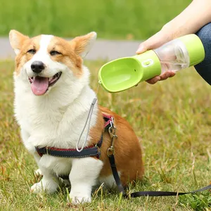 Eco Vriendelijke Private Label Reizen Draagbare Hond Waterfles Voeder Drinker