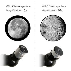 Télescope astronomique réfracteur monoculaire <span class=keywords><strong>F40070M</strong></span> pour enfants et débutants, avec sac de transport et adaptateur pour téléphone, télescope d'extérieur - Product Image 4