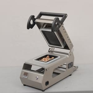 Machine à sceller les plateaux manuelle de bureau boîte commerciale en plastique PP emballage pour <span class=keywords><strong>plat</strong></span> de riz aliments cuits à <span class=keywords><strong>emporter</strong></span> - Product Image 3