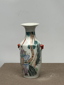 Antiguo China Qing Xuantong Famille Rose Porcelana Jarrón <span class=keywords><strong>DE</strong></span> ARTE Par <span class=keywords><strong>de</strong></span> FAMILLE ROSE ESPEJO IMAGEN JARROS CON ASAS DORADAS - Product Image 5