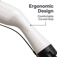Prise de chargeur EV de type 2 mâle, intelligente, de remplacement, 32A, haute conductivité, IP55, résistante aux intempéries, conforme à la norme IEC 62196-2