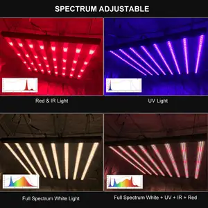 أضواء نمو Led بقوة 1000 واط بلون أحمر طول 660 نانومتر IP54 IP65 مضاد للماء طيف كامل للنمو أضواء لنباتات الدفيئة التجارية الشخصية داخل المنزل