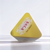 Boîte en fer blanc triangulaire de qualité alimentaire pour aliments pour bébés, bonbons, chocolat, chewing-gum, pain, nouilles, gâteaux, gelée, stockage, couleur personnalisée